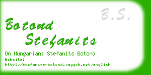 botond stefanits business card